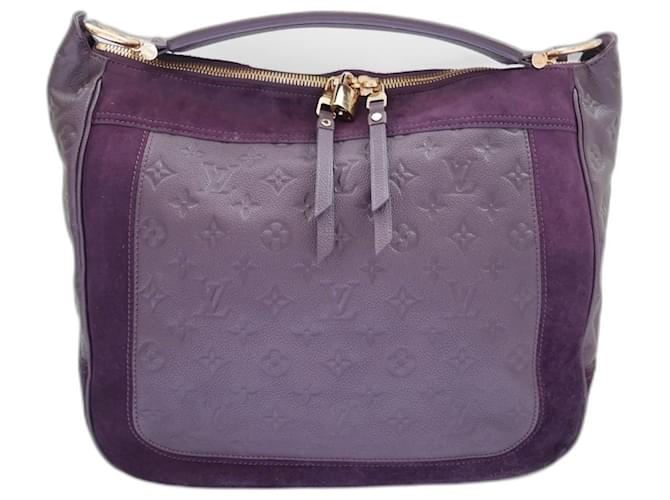 Louis Vuitton Audacieuse bag Purple Dark purple Suede Leather  ref.823096