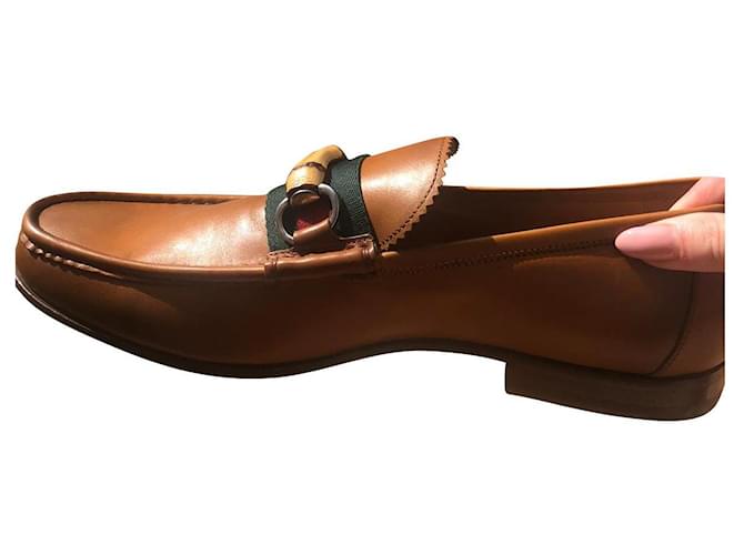 Gucci Loafers Slip ons Light brown Leather  ref.823099