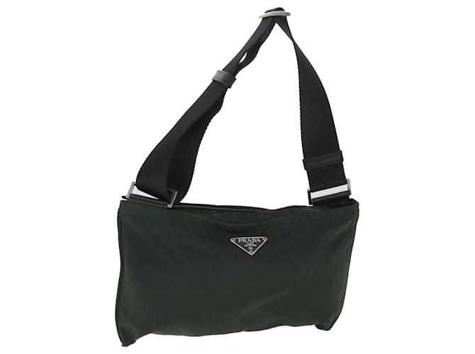 PRADA Shoulder Bag Nylon Green Auth ar8920  ref.823145