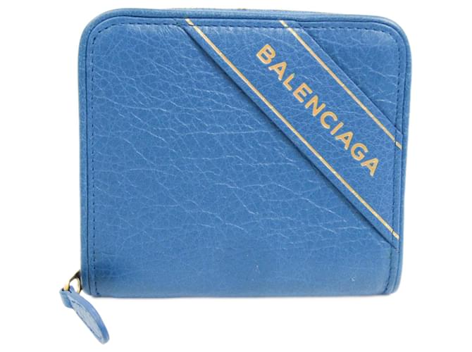 Balenciaga Blau Leder  ref.823333