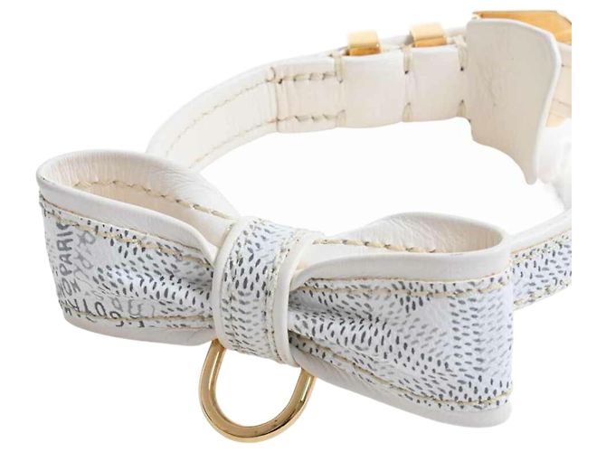 Sciarpe di Seta Goyard Bianco Pelle