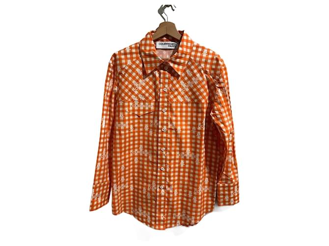 COURREGES  Jackets T.International M Cotton Orange  ref.823579