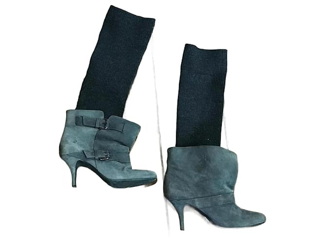 GIVENCHY  Boots T.eu 40 Suede Grey  ref.823616