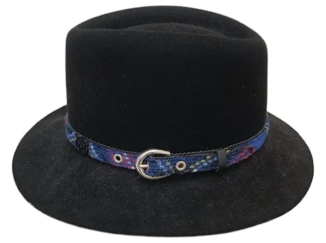 MAISON MICHEL Chapeaux T.International S Laine Noir  ref.823673