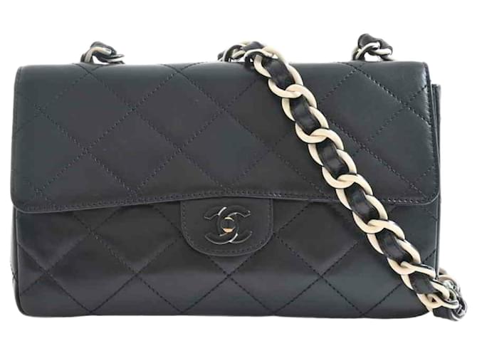 Chanel Timeless Black Leather  ref.823808
