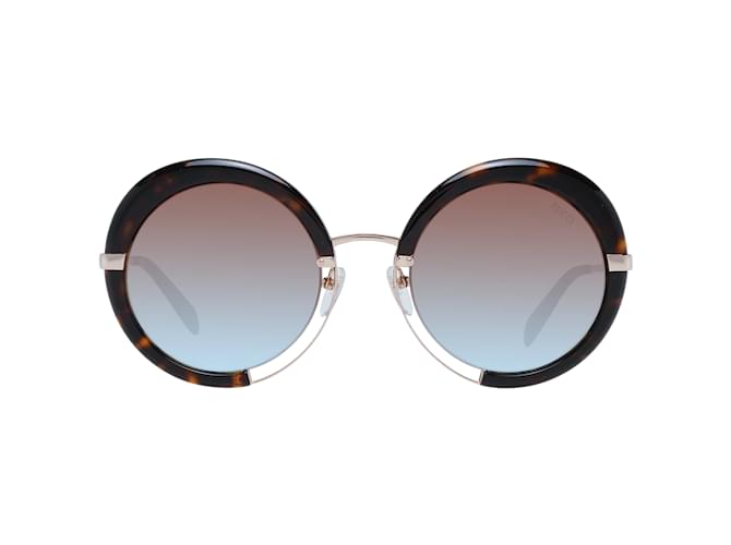 Emilio Pucci Nuovi Occhiali da Sole Donna mod. EP0114 5452g Marrone Acetato  ref.824144