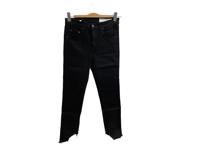 RAG & BONE Jeans T.fr 36 Baumwolle Schwarz  ref.824324