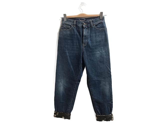 SAINT LAURENT  Jeans T.fr 36 cotton Blue  ref.824331