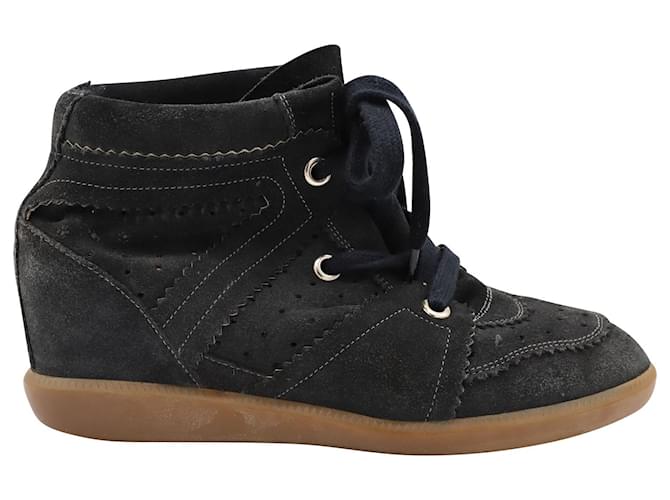 Lichaam Gezondheid extract Isabel Marant Bobby High-Top Sneakers in Black Suede ref.824340 - Joli  Closet