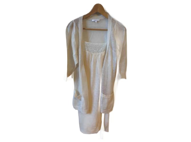 VANESSA BRUNO  Dresses T.International S Wool Cream  ref.824471