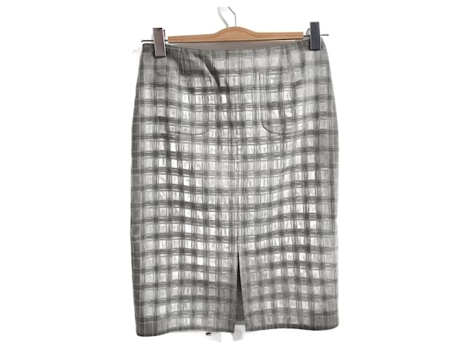 DIOR  Skirts T.International L Wool Grey  ref.824618
