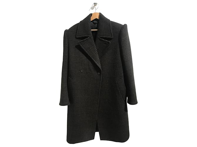 BALENCIAGA  Coats T.International L Wool Brown  ref.824676