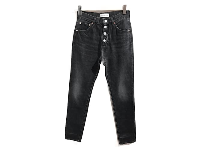 BALENCIAGA Jeans T.fr 36 Baumwolle Schwarz  ref.824753