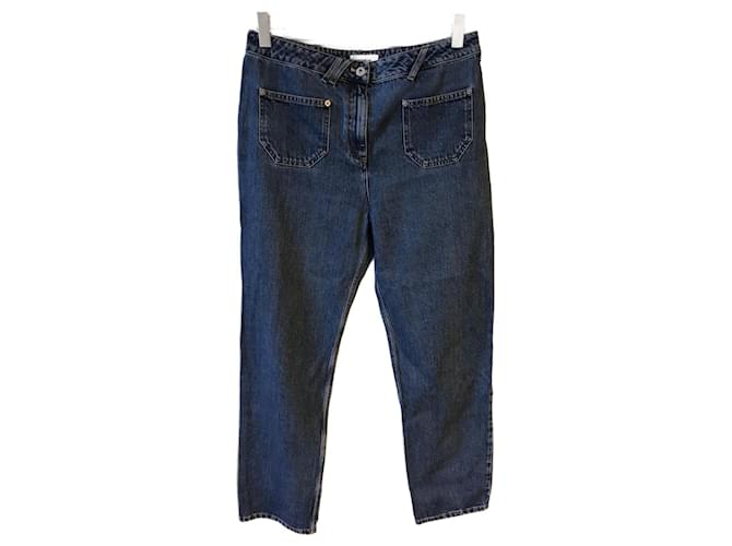 COURREGES  Jeans T.fr 42 cotton Blue  ref.824762