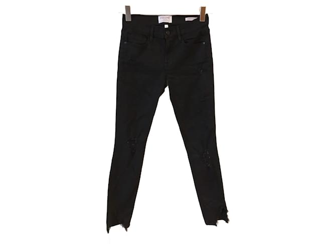 Frame Denim MARCO Jeans T.fr 36 Pantalones vaqueros Negro Juan  ref.824771