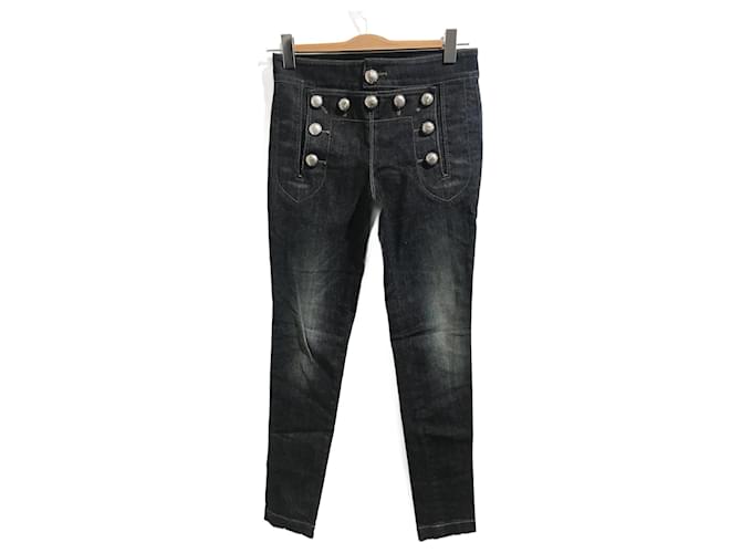 GUCCI Jeans T.fr 36 cotton Blu Cotone  ref.824772