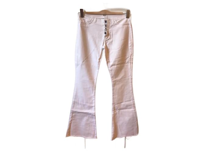 HUDSON Jeans T.fr 36 cotton Bianco Cotone  ref.824774