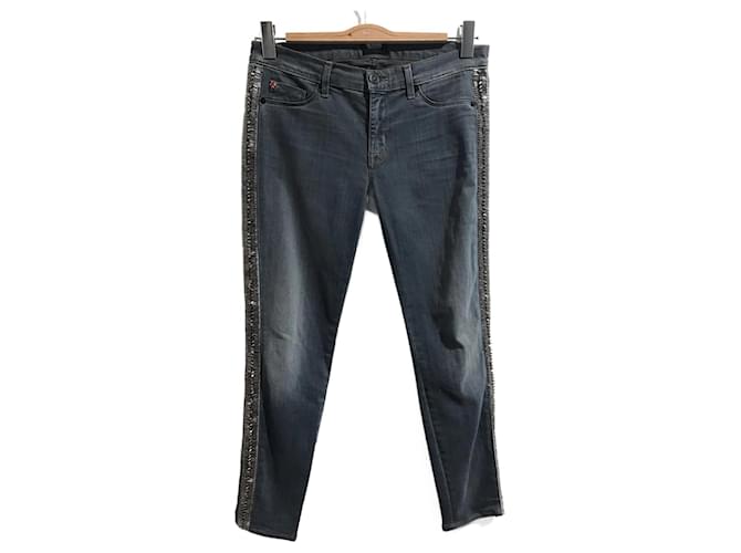 HUDSON Jeans T.fr 38 Baumwolle Blau  ref.824776