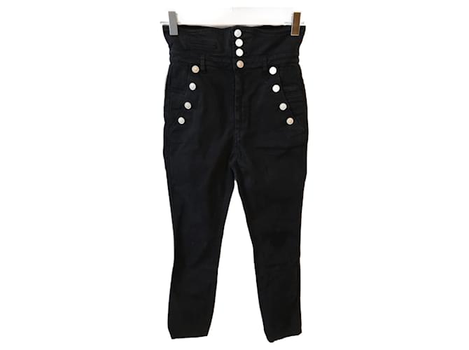 ISABEL MARANT  Jeans T.fr 38 cotton Black  ref.824782