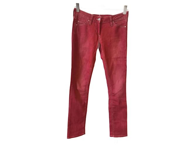 ISABEL MARANT ETOILE  Jeans T.fr 36 cotton Red  ref.824783
