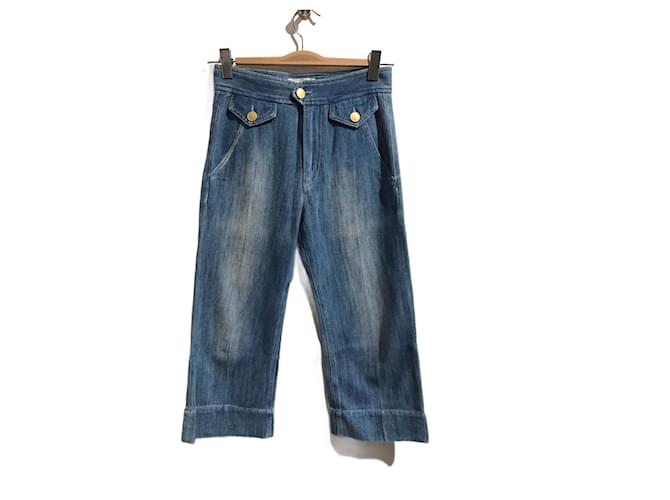 ISABEL MARANT ETOILE Jeans T.fr 34 Baumwolle Blau  ref.824785