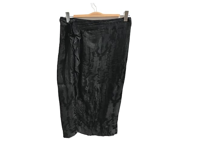 ISABEL MARANT  Skirts T.International L Viscose Black  ref.824798