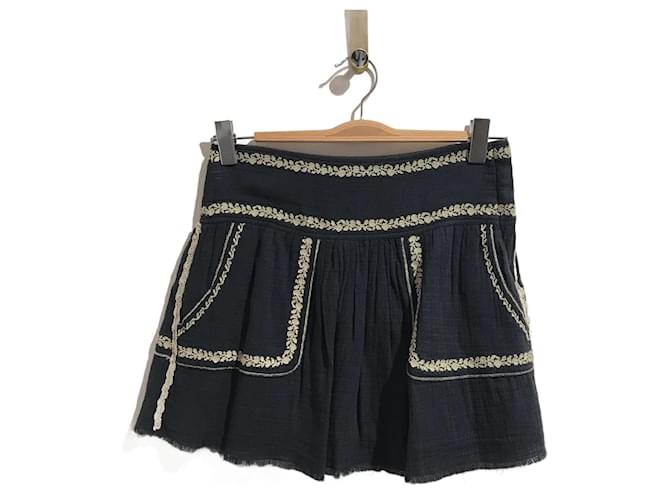 ISABEL MARANT ETOILE  Skirts T.International S Cotton Black  ref.824802