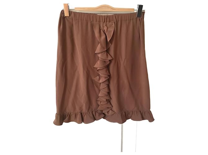 MARNI  Skirts T.fr 36 silk Camel  ref.824825