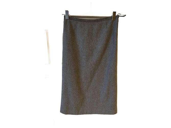 MIU MIU  Skirts T.International S Wool Grey  ref.824828