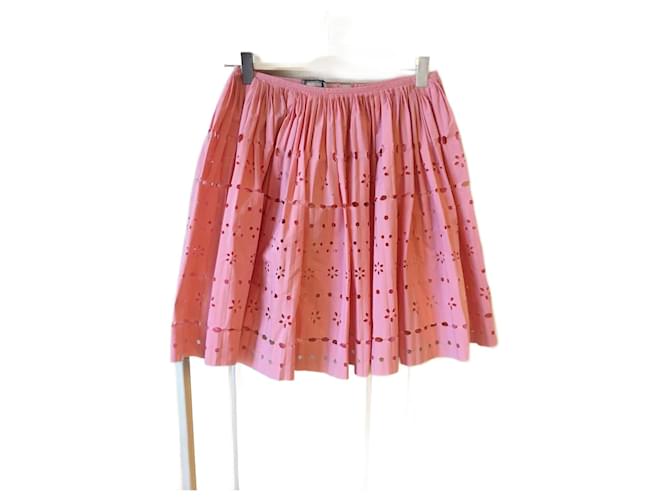 MOSCHINO  Skirts T.fr 36 cotton Pink  ref.824829