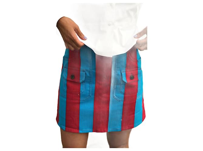 PRADA  Skirts T.International XS Cotton Red  ref.824844