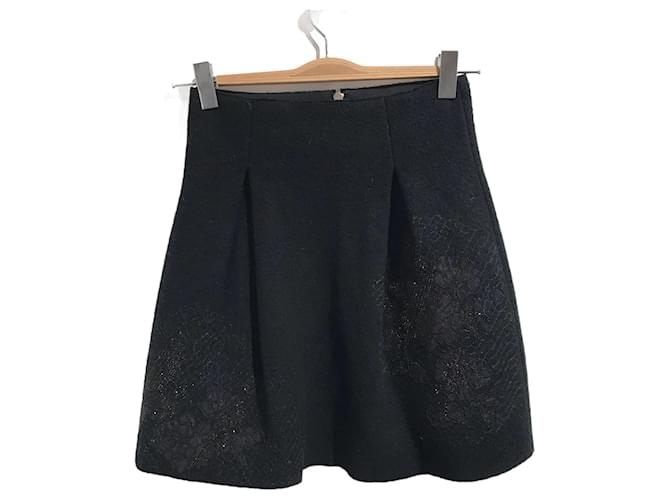 VALENTINO GARAVANI  Skirts T.International S Wool Black  ref.824851