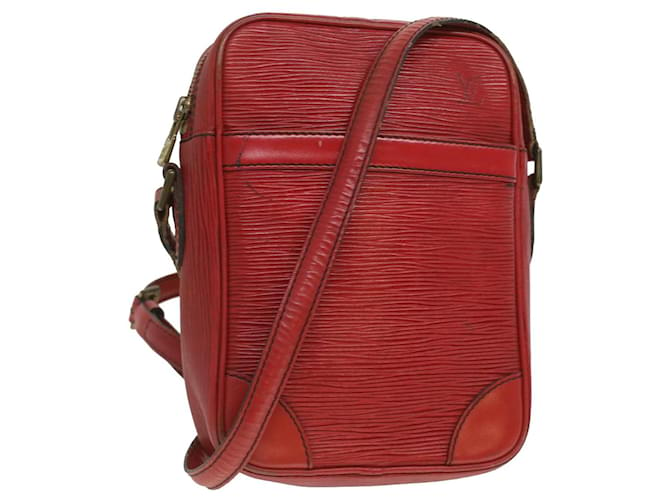 LOUIS VUITTON Epi Danube Shoulder Bag Red M45637 LV Auth th3362 Leather  ref.825054