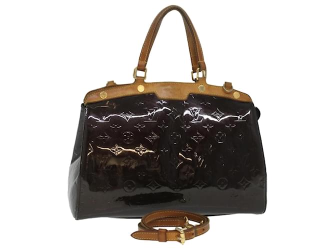 LOUIS VUITTON Monogram Vernis Blair MM Hand Bag 2way Amarante M91619 auth 36801 Patent leather  ref.825055