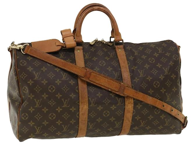Louis Vuitton Monogram Keepall Bandouliere 50 Boston Bag M41416 LV Auth am3865 Cloth  ref.825057
