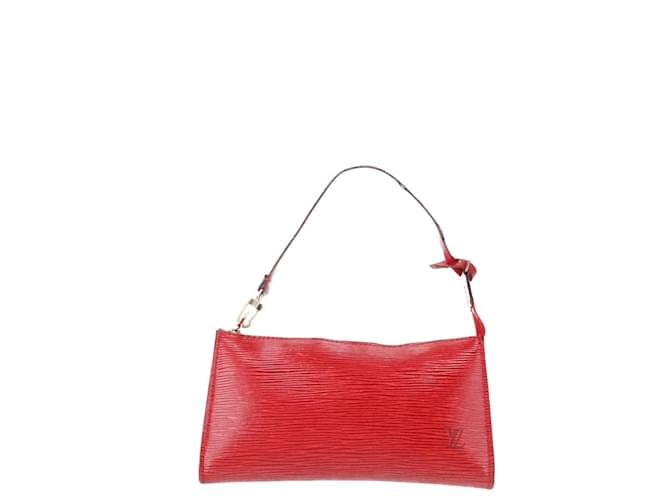 Red Epi Leather Louis Vuitton Pochette Accessoires  ref.825090