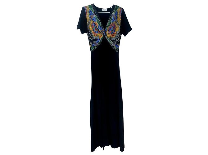 Sandro Kleid Mehrfarbig Viscose Polyamid Größe 36 Mehrfarben