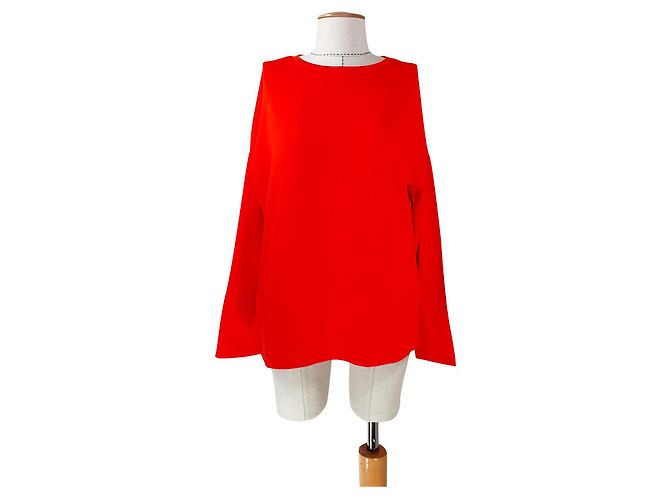 Camicetta Hugo Boss Arancione in Viscosa e Cotone