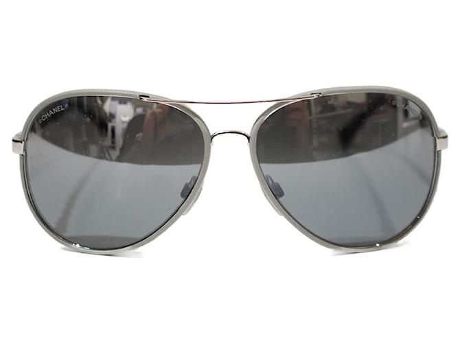 Chanel Pilot Sunglasses in Gray