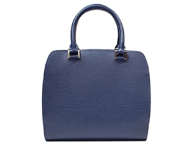 Louis Vuitton Bolsos de mano Azul Cuero  ref.825239