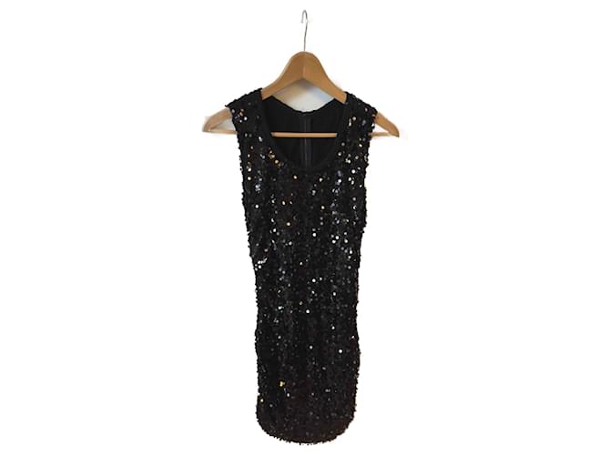 DOLCE & GABBANA  Dresses T.International M Polyester Black  ref.825253