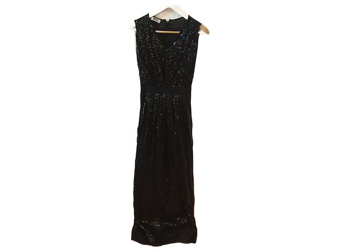Vestido MOSCHINO T.FR 36 Algodón Negro