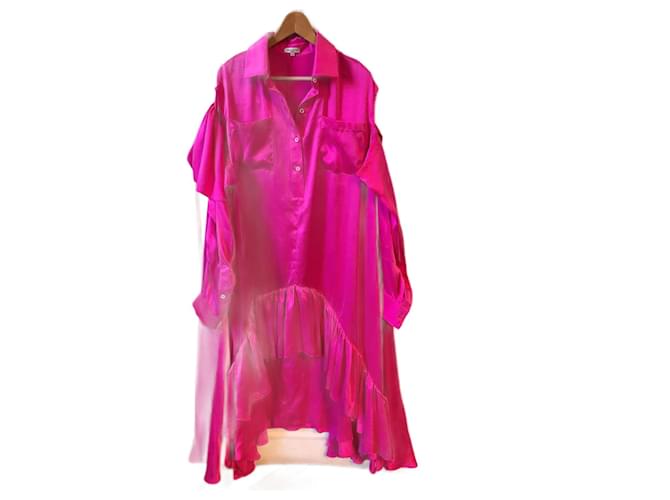 Autre Marque NATASHA ZINKO  Dresses T.fr 34 silk Pink  ref.825288