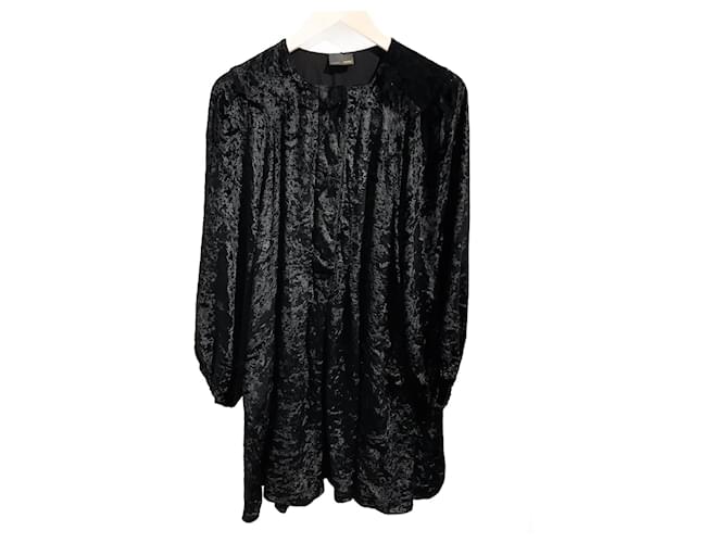 FENDI Robes T.International S Velours Noir  ref.825451