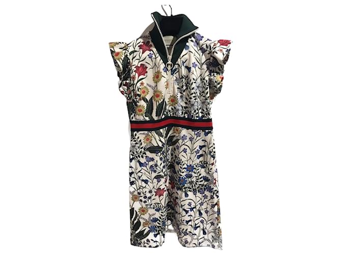 Robes GUCCI T.International L Coton Multicolore  ref.825468