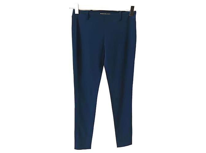 BALENCIAGA  Trousers T.fr 34 SYNTHETIC Blue  ref.825474