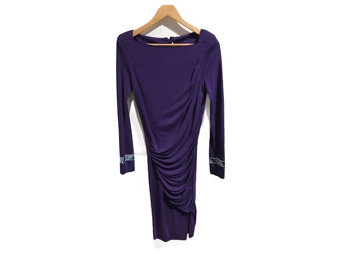 LEONARD Kleider T.FR 40 Viskose Lila