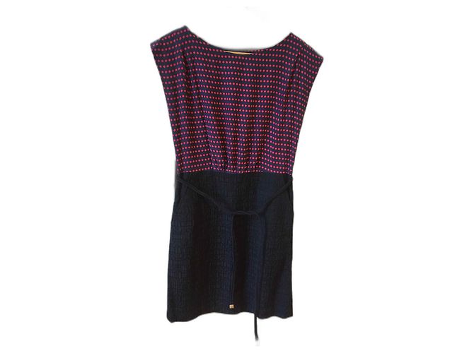 MARC JACOBS Dresses T.FR 38 Silk Navy blue