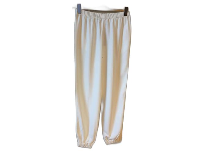 ERMANNO SCERVINO  Trousers T.fr 36 SYNTHETIC White  ref.825519