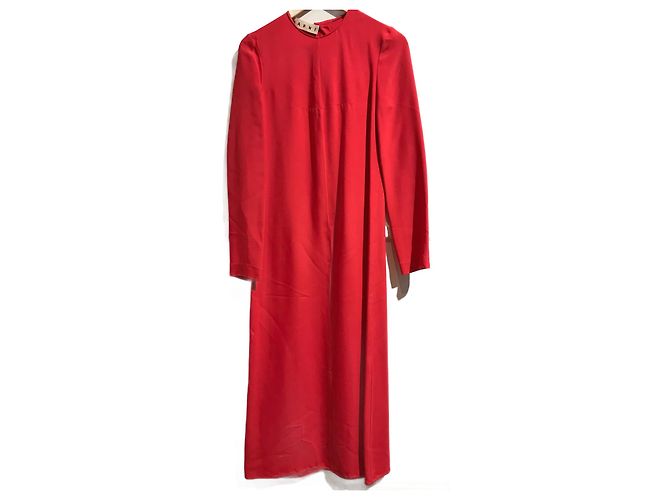 MARNI Kleider T.International S Viskose Rot
